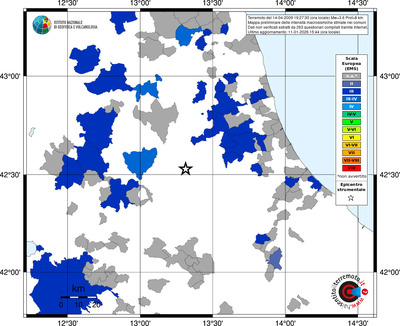 Mappa EMS - territori comuni
