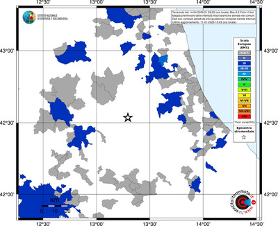 Mappa EMS - territori comuni