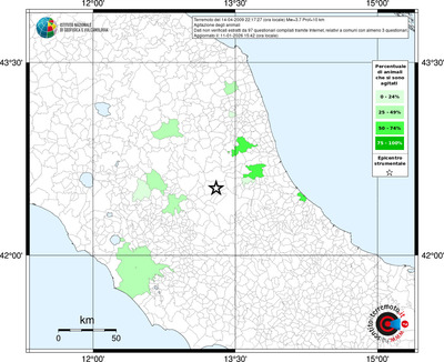Mappa territorio comunale con almeno 3 questionari