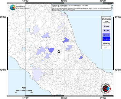 Mappa territorio comunale con almeno 3 questionari