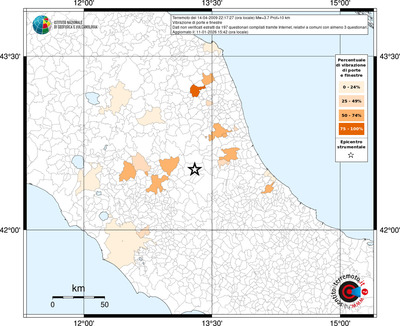 Mappa territorio comunale con almeno 3 questionari