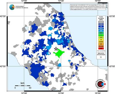 Mappa EMS - territori comuni