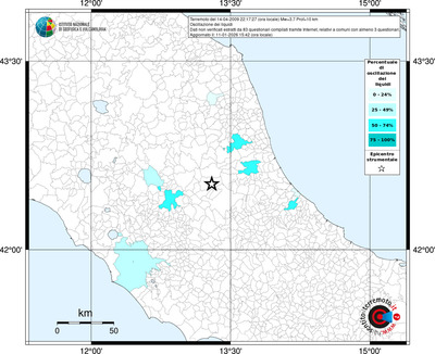 Mappa territorio comunale con almeno 3 questionari