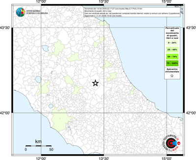 Mappa territorio comunale con almeno 3 questionari