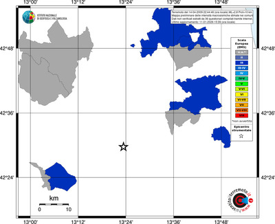 Mappa EMS - territori comuni