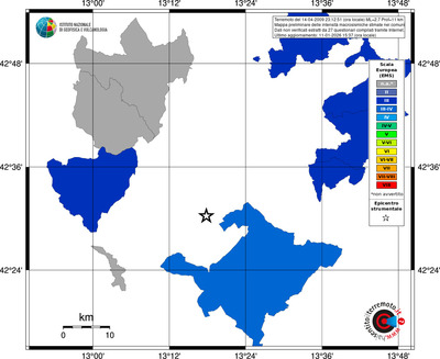 Mappa EMS - territori comuni