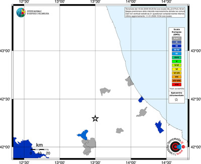Mappa EMS - territori comuni