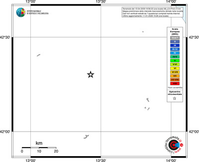 Mappa EMS - territori località