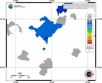 Mappa EMS - territori comuni