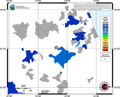 Mappa EMS - territori comuni