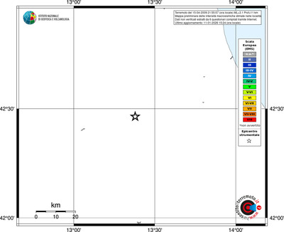 Mappa EMS - territori località