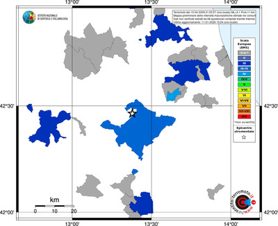 Mappa EMS - territori comuni