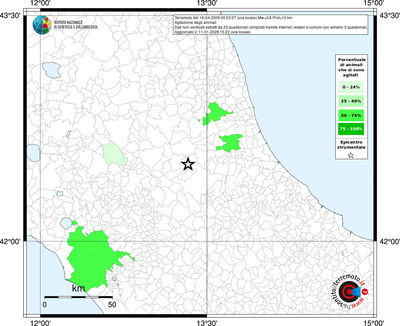 Mappa territorio comunale con almeno 3 questionari