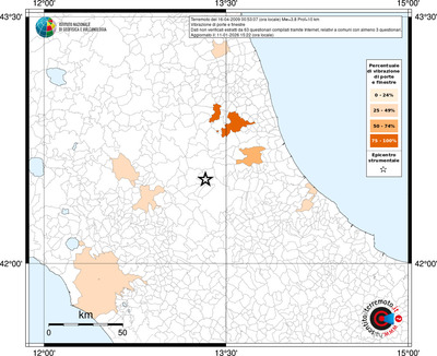 Mappa territorio comunale con almeno 3 questionari