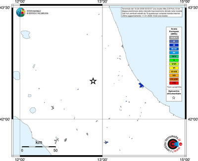 Mappa EMS - territori località