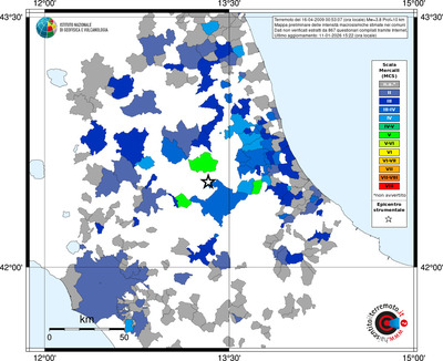 Mappa MCS - territori comuni