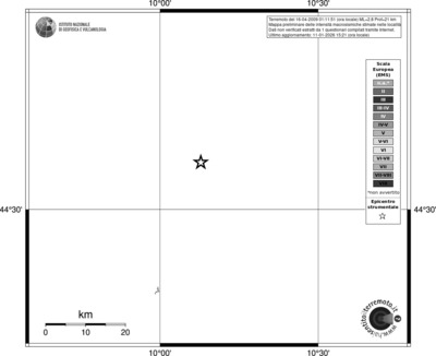 Mappa EMS - territori località