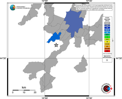 Mappa MCS - territori comuni