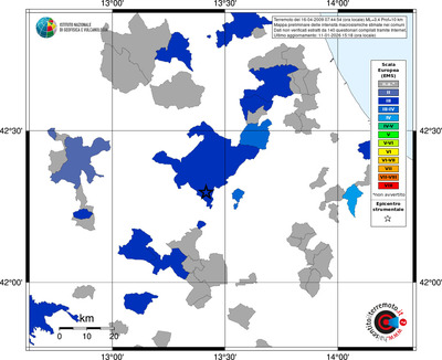 Mappa EMS - territori comuni