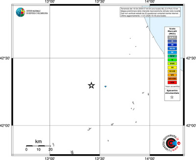 Mappa MCS - territori località