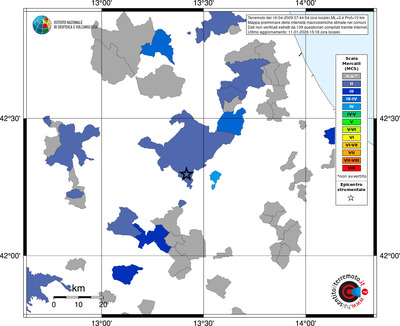Mappa MCS - territori comuni