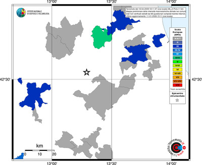 Mappa EMS - territori comuni