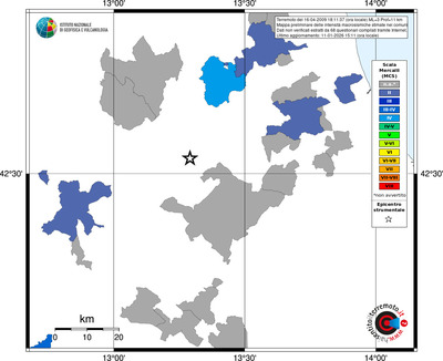 Mappa MCS - territori comuni