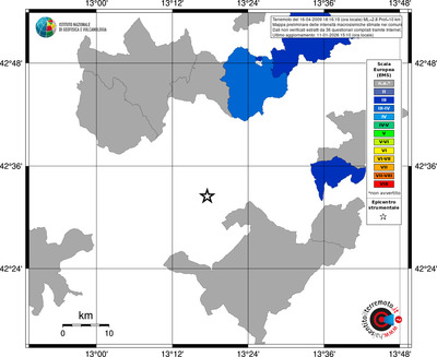 Mappa EMS - territori comuni