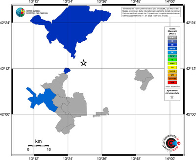 Mappa MCS - territori comuni