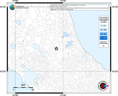 Mappa territorio comunale con almeno 3 questionari