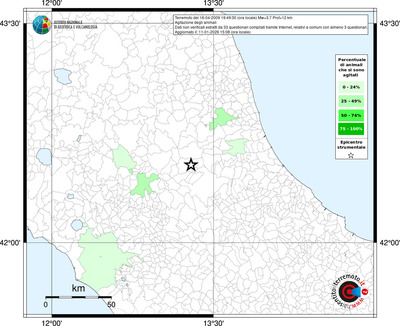 Mappa territorio comunale con almeno 3 questionari