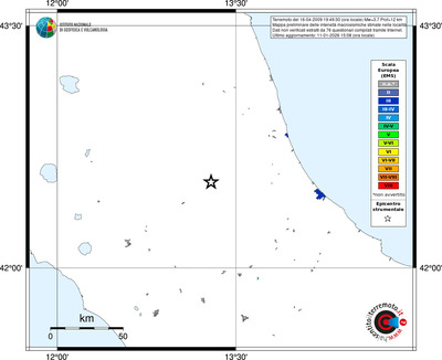 Mappa EMS - territori località