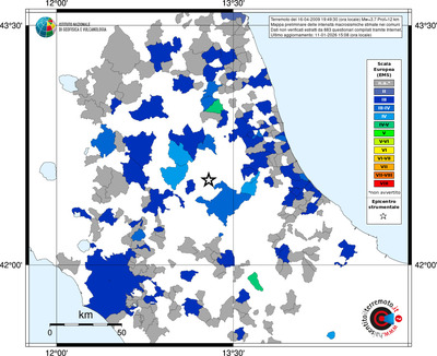 Mappa EMS - territori comuni