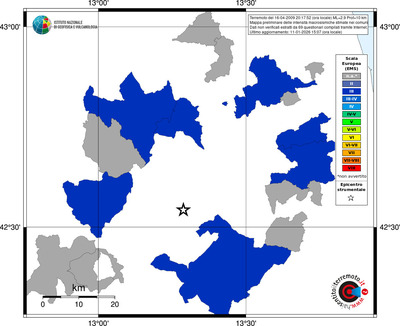 Mappa EMS - territori comuni