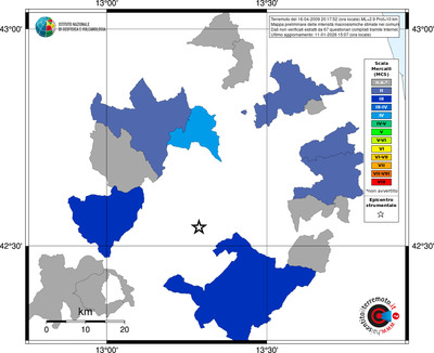 Mappa MCS - territori comuni