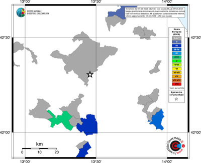 Mappa EMS - territori comuni