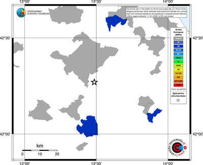 Mappa EMS - territori comuni