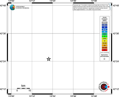 Mappa EMS - territori località