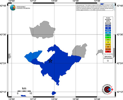 Mappa EMS - territori comuni