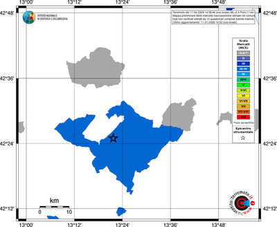 Mappa MCS - territori comuni
