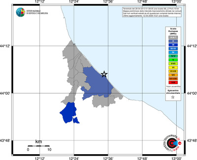 Mappa EMS - territori comuni