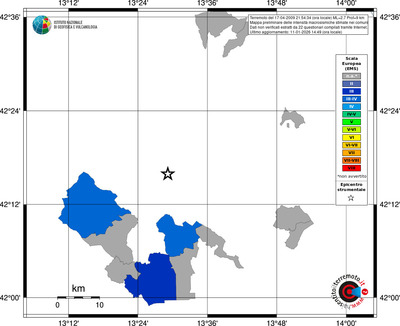 Mappa EMS - territori comuni