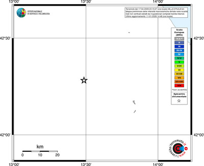 Mappa EMS - territori località