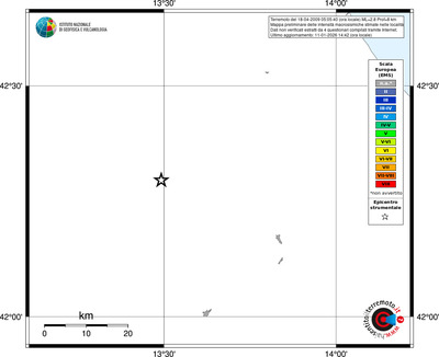 Mappa EMS - territori località