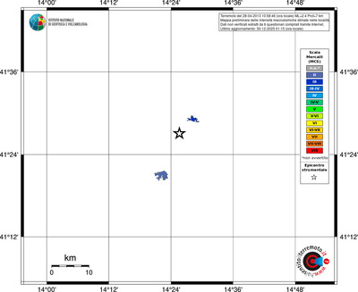 Mappa MCS - territori località