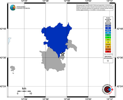 Mappa EMS - territori comuni