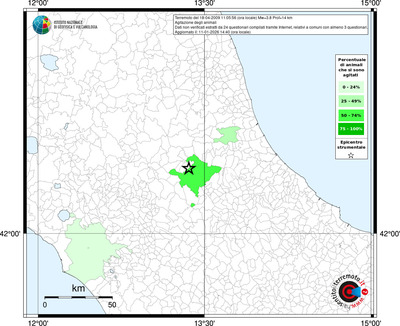 Mappa territorio comunale con almeno 3 questionari