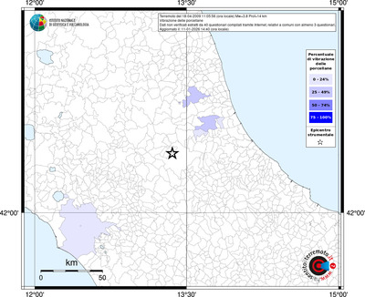 Mappa territorio comunale con almeno 3 questionari