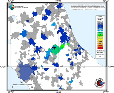 Mappa EMS - territori comuni