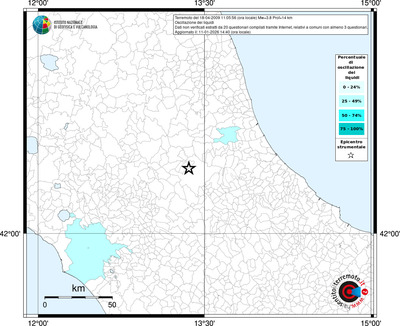 Mappa territorio comunale con almeno 3 questionari